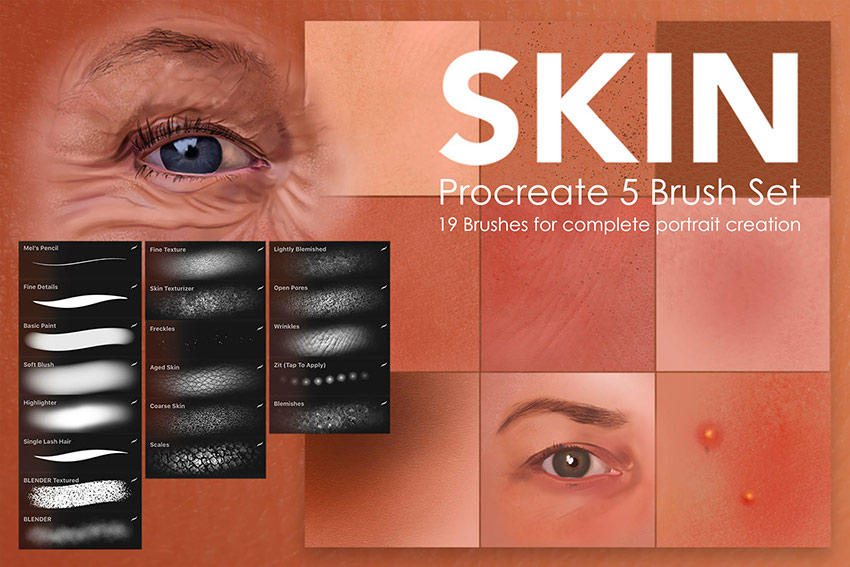 Skin Studio - Procreate Blending Brushes